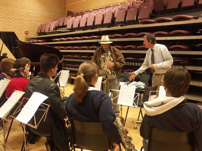 In rehearsal with John Dankworth